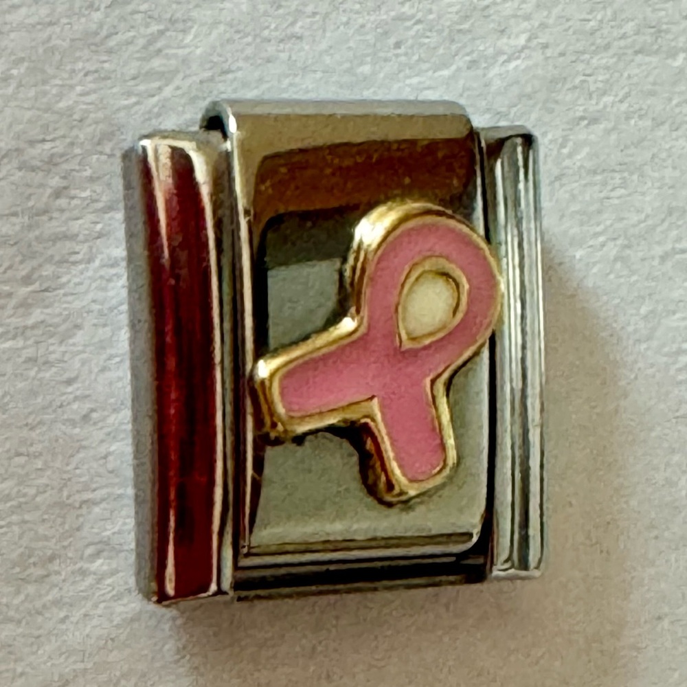 Italian Charm for Breast Cancer Awareness